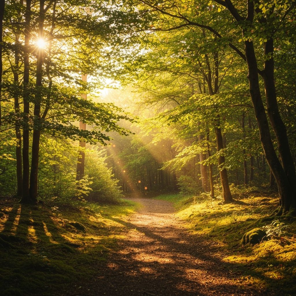 Natürliche Umgebung mit grünen Pflanzen